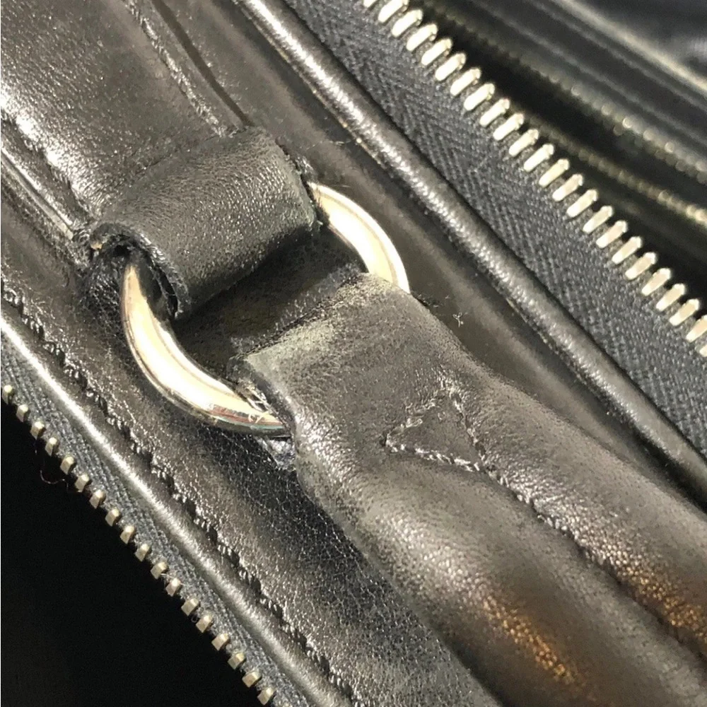 Coach Briefcase Black Leather H1S-5306 With Strap